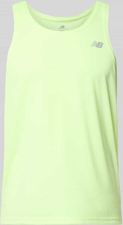 New Balance Tanktop mit Logo und Rundhalsausschnitt in Neon Gelb, Gr&ouml;&szlig;e XXL