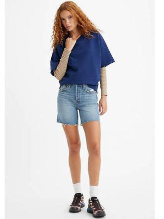 Levi's 501 Mid Thigh Shorts - Blue