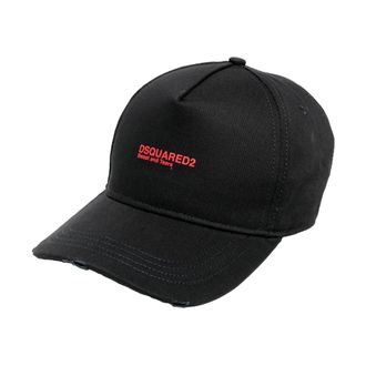 Dsquared2 Hats & Caps, male, Black, ONE SIZE, Sweat and Tears Logo Cap