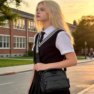 Generic Shoulder Bag for Women - Adjustable Strap Top Handle Handbags,Nylon Sling Bag Women Purse,for Outdoor Travel Work Camping Shopping Dating Everyday Bir