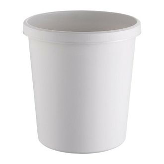 Helit Helit - Cesta De Papel 18l H331x&oslash;315mm Con Borde De Asa Ku. Gris Claro (por 6)