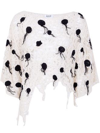 Avi&ugrave; Pois Embroidered Bluse