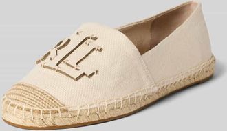 Lauren Ralph Lauren Espadrilles mit Logo Applikation Modell CAMERYN in Offwhite, Gr&ouml;&szlig;e 37,5
