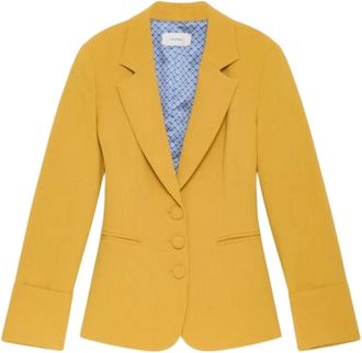 Maliparmi Blazers, female, Yellow, Size: M abiti poliestere