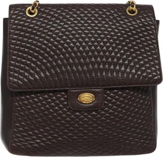 Bally Black Leather Shoulder Bag (Pre-Owned)