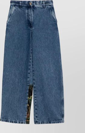 Palm Angels baggy jeans jungle insert