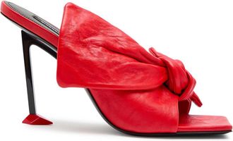Givenchy 95 bow Leather Sandals - Red - 37 (IT37 / UK4)