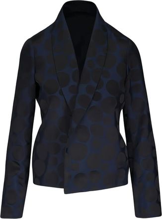 Peter Cohen Duquesa jack met stippen en jacquard - Blauw