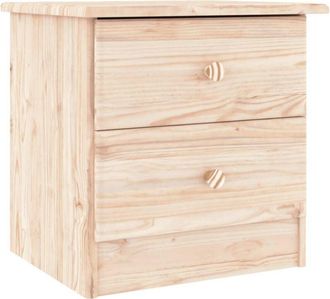 vidaXL Mesita de noche alta madera maciza de pino 41x35x41 cm Vidaxl