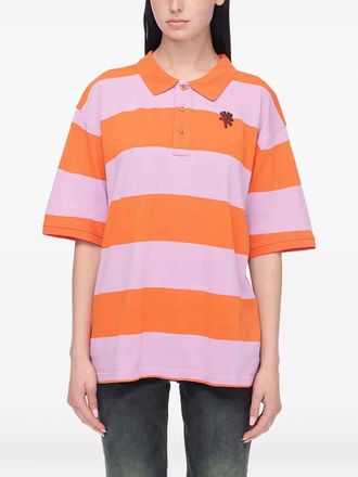 Marc Jacobs Tiny Teddy striped polo top - Orange