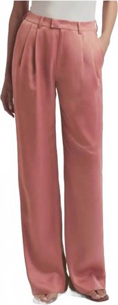 Favorite Daughter Favorite Satin Pants In Dusty Rose