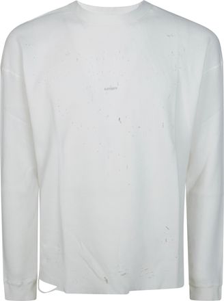 SATISFY Mothtech Subtly Distressed Waffle Long Sleeve T-Shirt