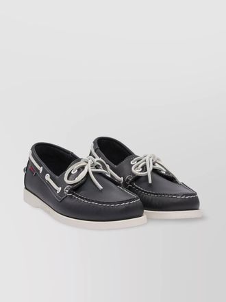 Sebago leather boat shoes