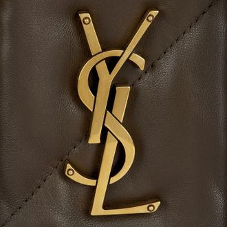 Saint Laurent Womens Medium Leather Bag Brown Lambskin Shoulder