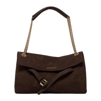 Orciani Venus Nabucco Small - Dames - Schoudertassen - Bruin - ONE Size - Leer - Tassen