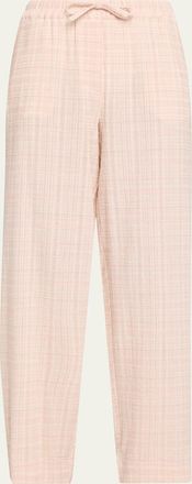 Officine G&eacute;n&eacute;rale Wilma Textured Drawstring Pants