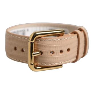 Dolce & Gabbana Heren, Accessoires, Beige, Maat: ONE Size Leer