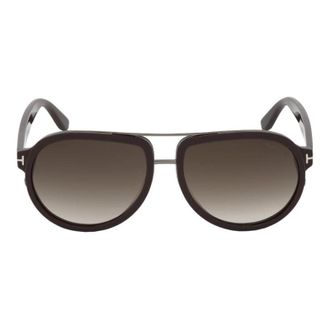 Tom Ford FT077948B Aviator Full Rim Sunglasses - Brown