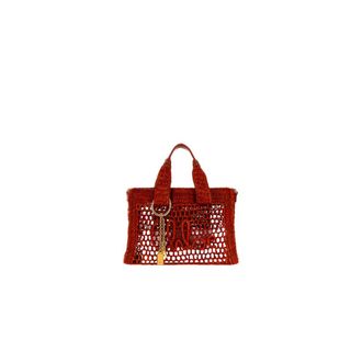 Chlo&eacute; Kleine Zomer Banaan East-West Shopper - Dames - Tassen - Bruin - Maat: ONE Size Leer