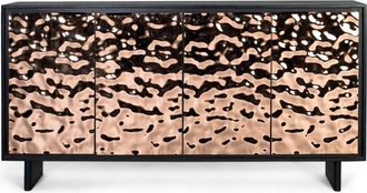 Giner&Colomer Aparador contemporáneo fabricado en madera de mango y patas de hierro