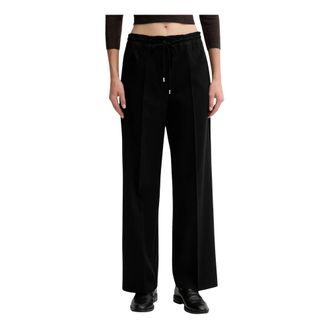 Liviana Conti Dames, Broeken, Zwart, Maat: S Wol