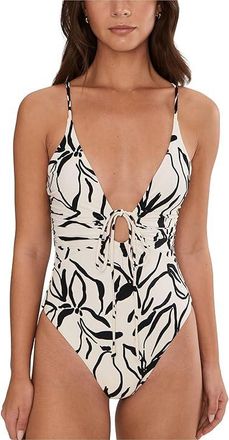 L*Space Piper One-Piece Classic Womens Swimsuits One Piece Heavy Petal : SM, Nylon/Spandex