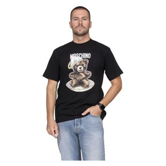 Moschino T-Shirts, male, Black, XL, Teddy Bear T-shirt