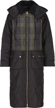 Barbour Osbourne Quilted Jacket - Dames - Mantels - Zwart - Maat: S Corduroy