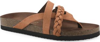 White Mountain Halogen Slide Sandal in Peach Cobbler/Suede at Nordstrom Rack, Size 10