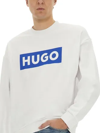 HUGO BOSS Cotton Sweatshirt - White