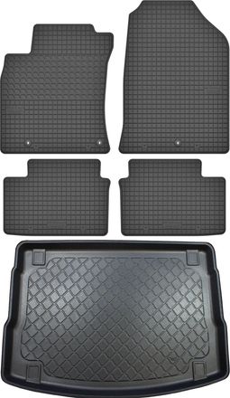 OEM Hyundai I30 Iii Pd Hatchback Desde Febrero De 2017. Juego De Alfombrillas De Goma Para Coche + Alfombrilla Para Maletero