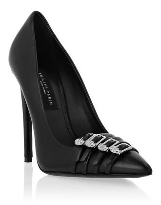 Philipp Plein Multi-Strap Nappa Leather Pumps 12 Women in Black at Nordstrom, Size 36