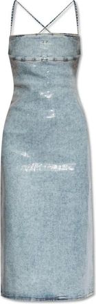 Diesel Strapless Denim Jurk - Dames - Casual kleedjes - Blauw - L - Denim - Kleedjes