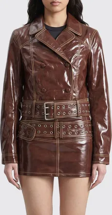 Diesel Giacca biker L-Egend in pelle ovina con collo a rever