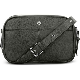Samsonite Mobile Solution 2 Leather Crossbody Bag in Olive at Nordstrom