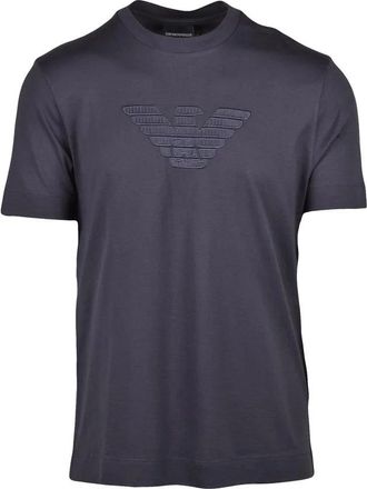 Emporio Armani Grey Eagle Cotton T-Shirt