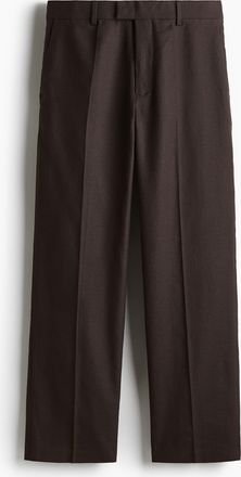 H&M Elegante Hose aus Leinenmix in Relaxed Fit - Brown