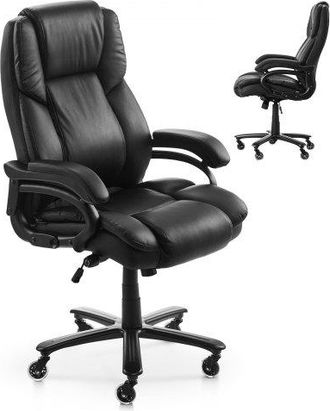 OEM Silla De Ejecutiva Con Respaldo Alto Soporte Lumbar Control De Perilla Silla De Oficina Con Inclinaci&oacute;n Altura Ajustable Silla Giratoria De Cuero Pu P