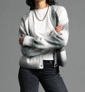 Thread & Supply Brina Cardigan In Forest Stripe