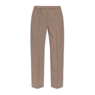 Fabiana Filippi Broeken, Dames, Beige, S, Wol, Geplooide broek