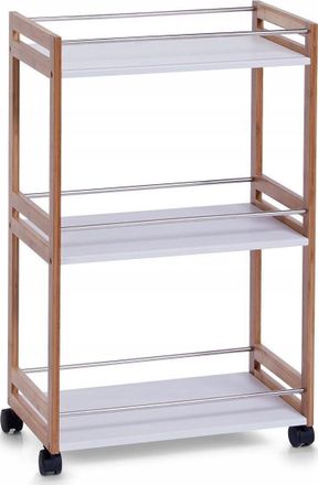 ZELLER Carro De Ba&ntilde;o De Bamb&uacute; Natural 81x51x30 Cm
