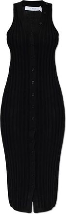 Iro Lyliane Dress - Dames - Casual kleedjes - Zwart - L - Wol - Kleedjes