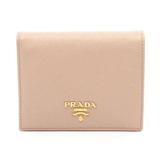 Prada Beige Leather Wallet (Bi-Fold) (Pre-Owned)