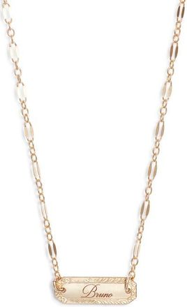 Set & Stones Cora Personalized Pendant Necklace in Gold at Nordstrom