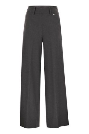 Herno Resort Trousers In Melange Fabric