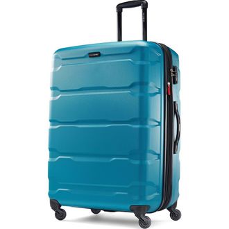 Samsonite Omni PC Checked-Large 28-Inch Hardside Expandable Luggage with Spinner Wheels in Caribbean Blue at Nordstrom