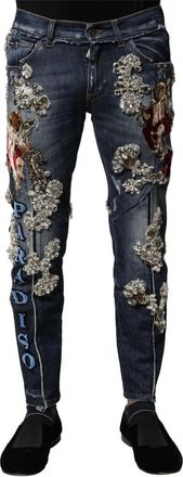 Dolce & Gabbana Heren, Jeans, Blauw, Maat: XS Denim