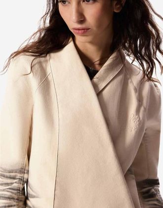 Desigual Masha Popova - Cappotto asimmetrico bianco