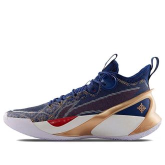 Li-Ning Sonic 10 Ultra Mid Blue Gold ABAS145-3