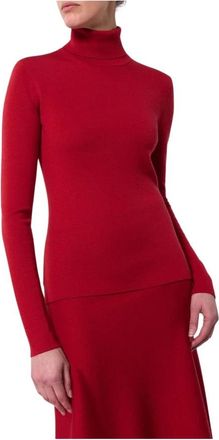 Gabriela Hearst May Knit Turtleneck - Dames - Coltruien - Rood - XS - Wol - Truien & Vesten